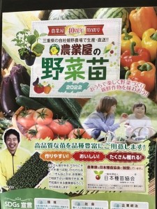 野菜苗カタログ配布スタート！
